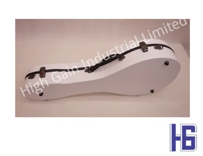 Mandolin White A-Shaped Carbon Fiber Case
